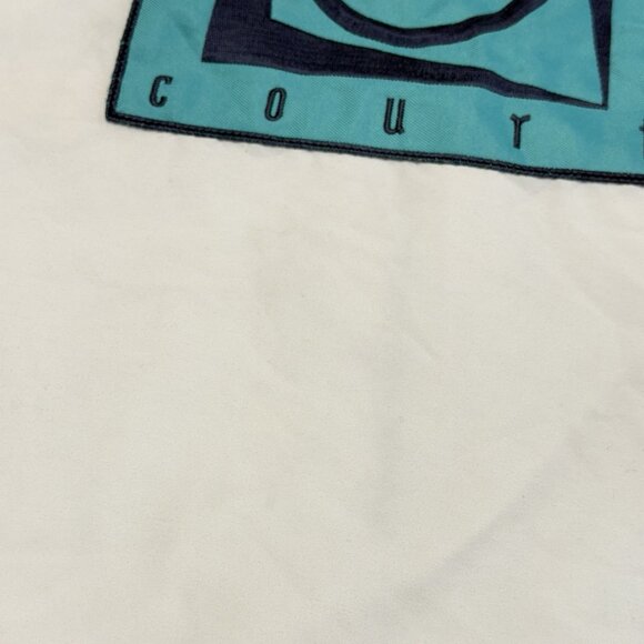 Vintage 90s Nike Challenge Court Tennis Jacket Mens Medium White Windbreaker Zip - Picture 10 of 15